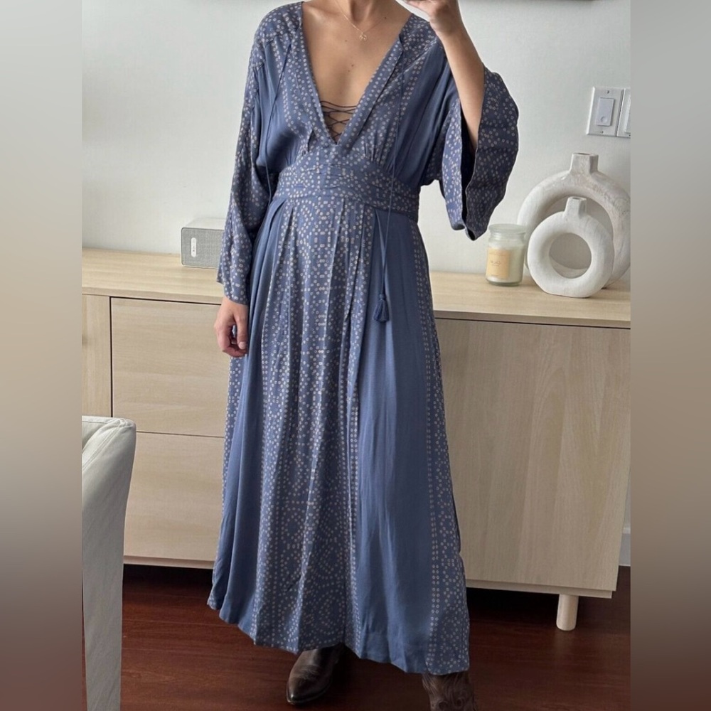 Free People Blue Maxi Dress